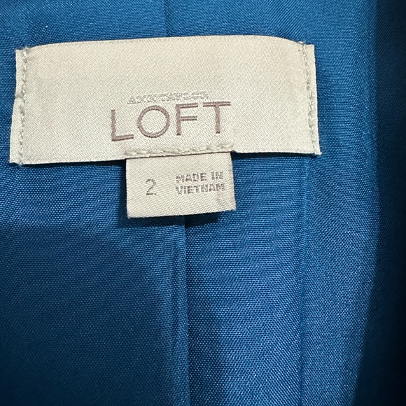 Loft Blue Jacket/Blazer - Picture 3 of 3